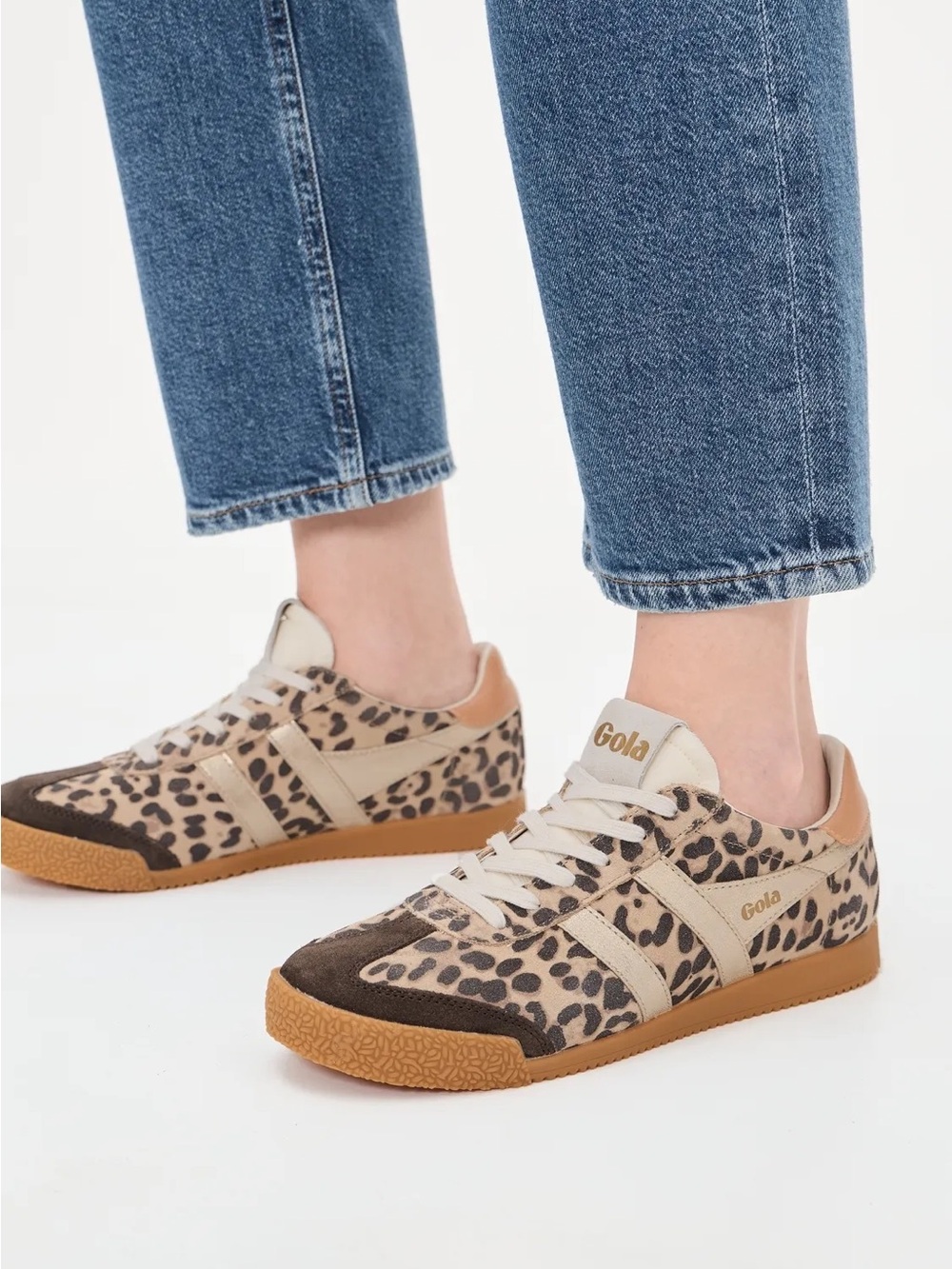 Gola Elan Sneakers Leopard/Mocha/Gold/Terracotta